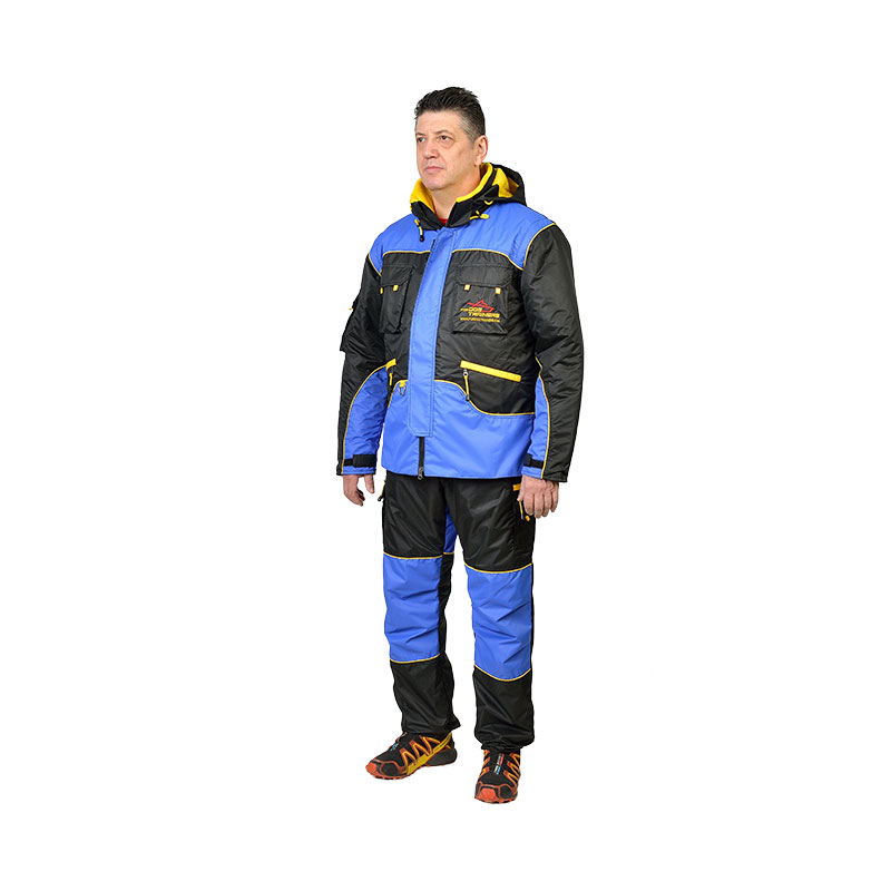 Дрессировочный костюм «Protective suit» черно-голубого цвета