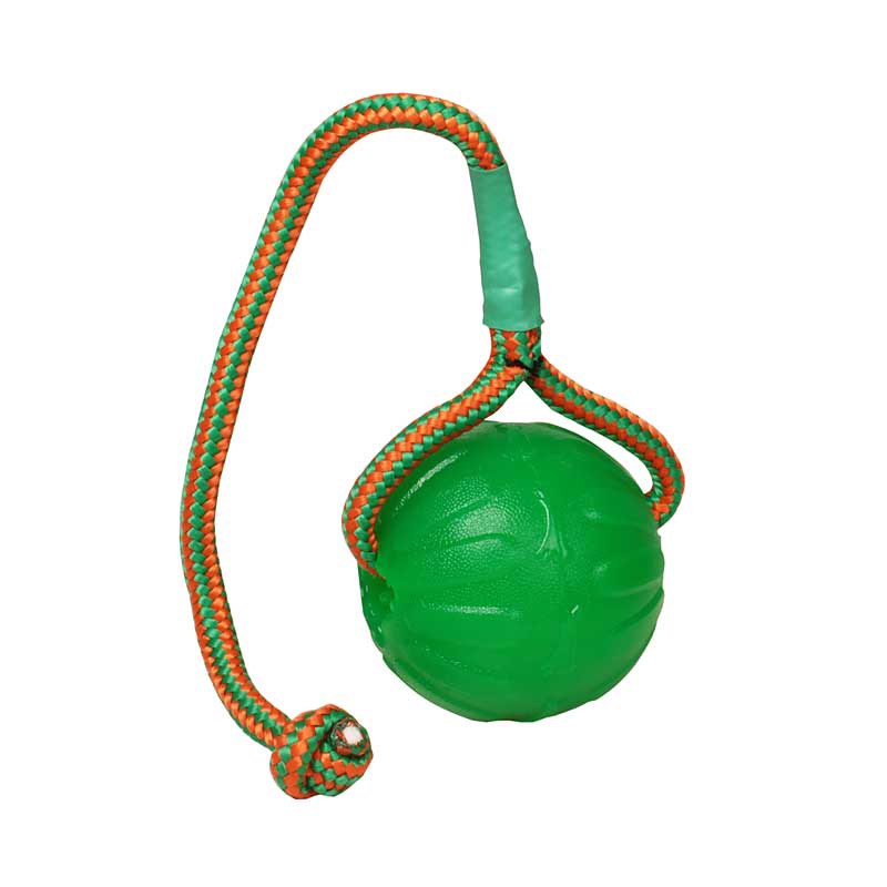 Мячик «Swing ‘n Fling Chew Ball» из резины с веревкой - TT24