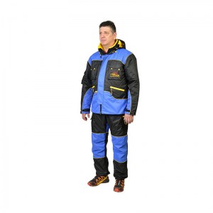 Дрессировочный костюм «Protective suit» черно-голубого цвета