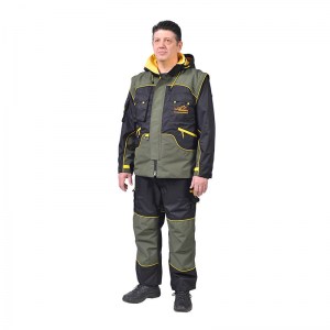 Дрессировочный костюм «Protective suit» черно-зеленого цвета