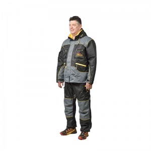 Дрессировочный костюм «Protective suit» черный со светло-серыми вставками