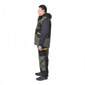 Дрессировочный костюм «Protective suit» черно-зеленого цвета