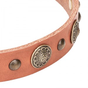 Красивый кожаный ошейник Magic Necklace