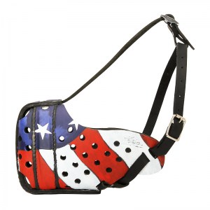 Намордник с рисунком «American flag» обучение команде фас