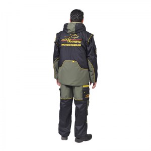 Дрессировочный костюм «Protective suit» черно-зеленого цвета